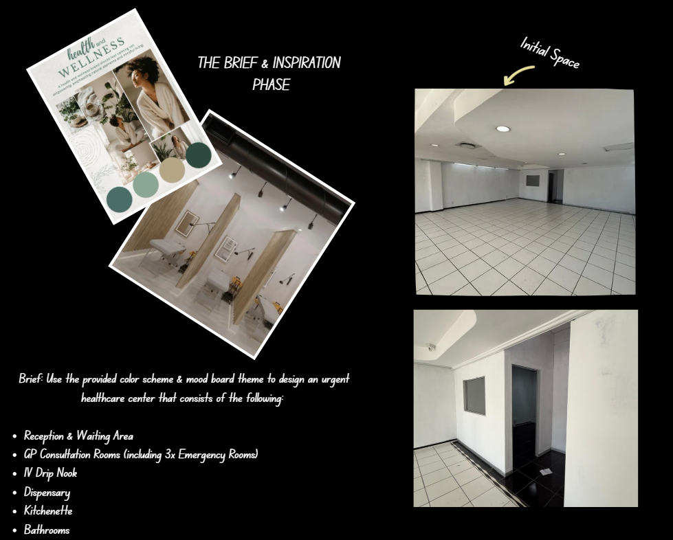 Healthcare interior transformation reception and consultation area
