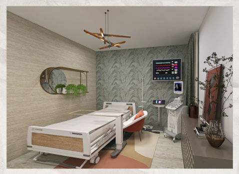 Package three healthcare room render